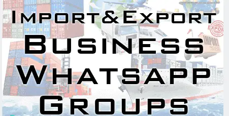 Active Import Export WhatsApp Group Links